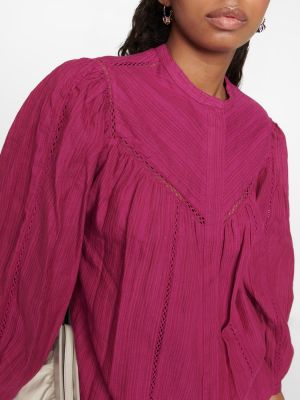 Camisa de algodón Marant Etoile rosa