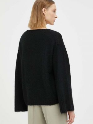 Gyapjú pulóver By Malene Birger fekete