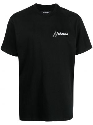 Bavlnené tričko Nahmias čierna