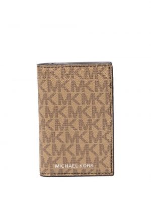 Πορτοφόλι με σχέδιο Michael Kors καφέ