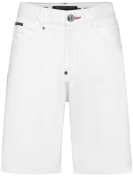 Shorts en jean Philipp Plein blanc