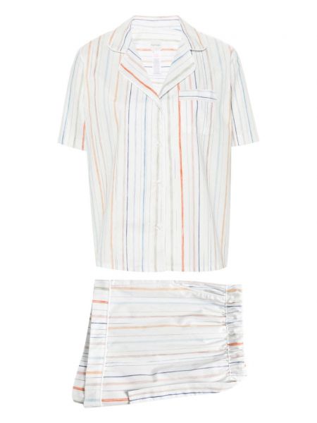 Stribet pyjamas Paul Smith hvid