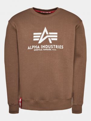Pulóver Alpha Industries bézs