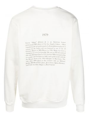 Sweatshirt aus baumwoll mit print Throwback weiß