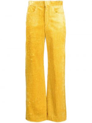 Pantaloni a vita alta Isabel Marant giallo