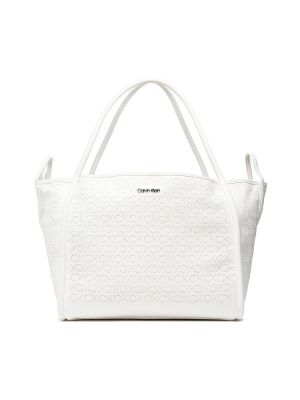 Potovalna torba z mrežo Calvin Klein bela