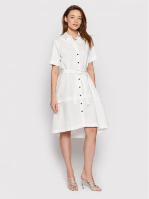 Φόρεμα σε στυλ πουκάμισο Peserico λευκό