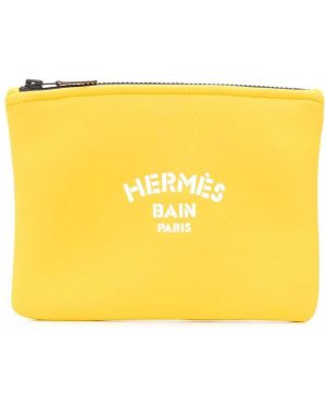 Bolso clutch Hermès amarillo