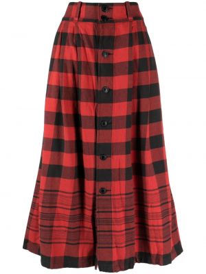 Kockovaná sukňa s potlačou Ralph Lauren Rrl