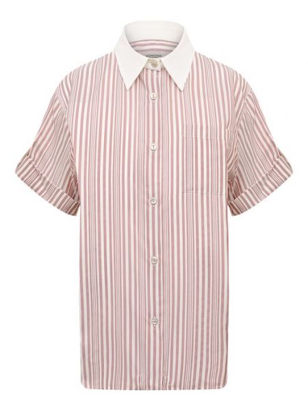 Розовая шелковая блузка Agnona