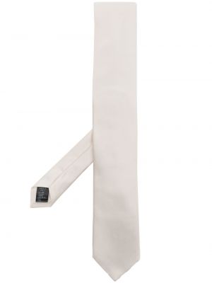 Cravată de mătase Dolce & Gabbana alb