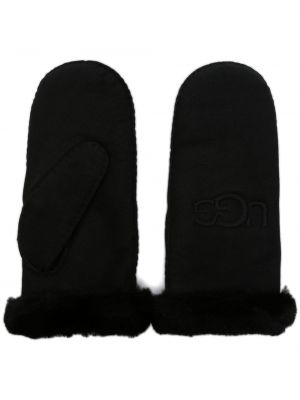 Mănuși cu broderie Ugg negru