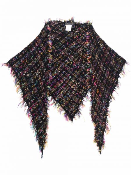 Bufanda de tweed Faliero Sarti negro