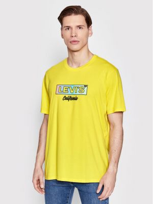 Relaxed тениска Levi's® жълто