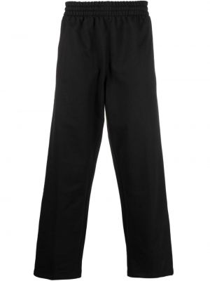 Pantaloni sport cu broderie Adidas negru