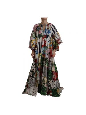 Sukienka długa w kwiatki Dolce And Gabbana