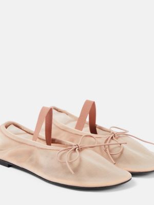 Hálós balerina cipők Proenza Schouler rózsaszín