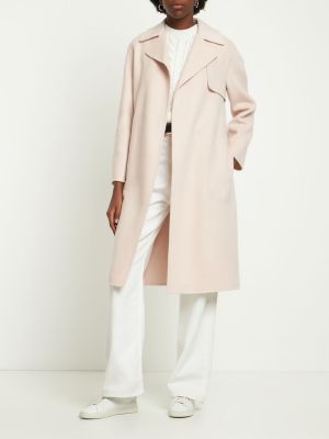 Trench en laine en cachemire Theory rose
