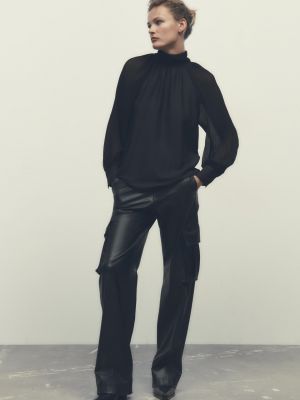 Блузка Zara черная