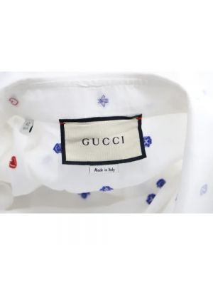 Blusa de algodón Gucci Vintage blanco