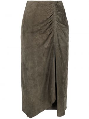 Semišová kožená sukňa Luisa Cerano