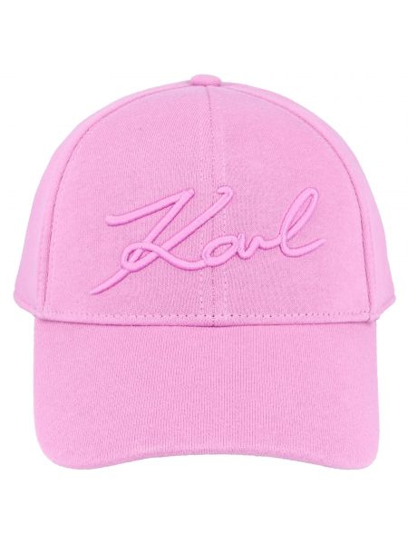 Cappello con visiera Karl Lagerfeld rosa