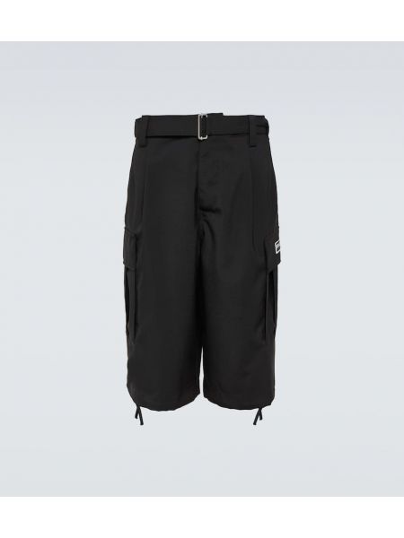 Pantalones cortos cargo de lana Kenzo negro