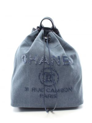 Sac à dos Chanel Pre-owned bleu
