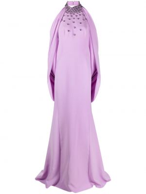 Vakarinė suknelė su kristalais Jean-louis Sabaji violetinė