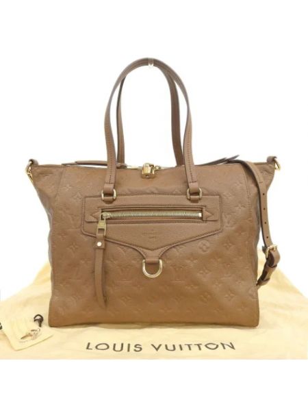 Bolso shopper de cuero retro Louis Vuitton Vintage marrón