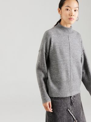 Меланжов пуловер Yas сиво