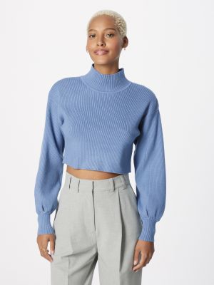 Пуловер Gina Tricot светлосиньо