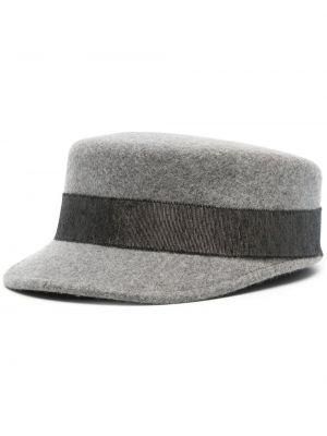 Вълнена шапка от филц Gigi Burris Millinery сиво