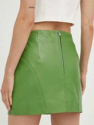 Kožená sukně Remain zelené