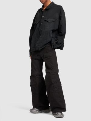 Bavlněné džíny Balenciaga černé
