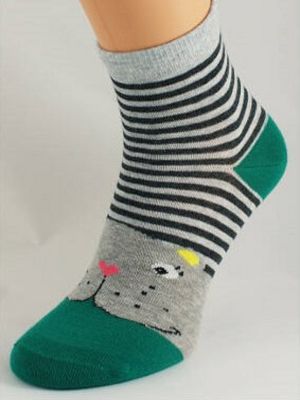 Melanžové ponožky Bratex