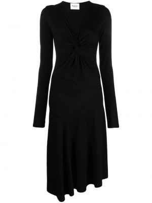 Abendkleid mit v-ausschnitt Marant Etoile schwarz