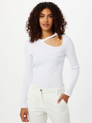 Тениска с дълъг ръкав Just Female бяло