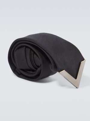 Cravată de lână de mătase Valentino Garavani negru