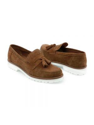Loafers de ante Made In Italia marrón