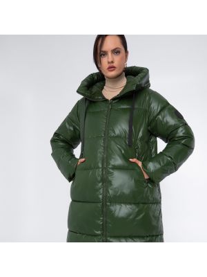 Pikowany płaszcz Wittchen zielony