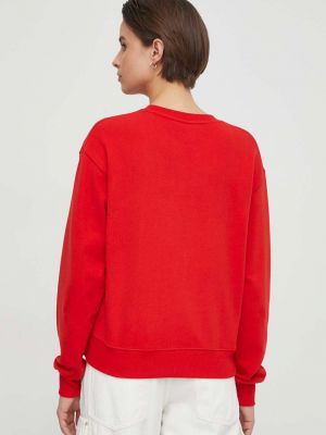 Bluza bawełniana Tommy Hilfiger czerwona