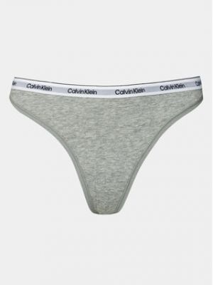 Kalhotky string Calvin Klein Underwear šedé