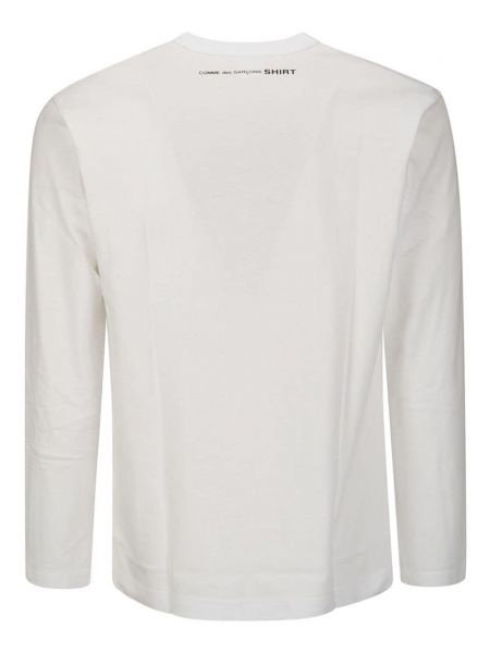 T-krekls džersija ar apaļu kakla izgriezumu Comme Des Garçons Shirt balts