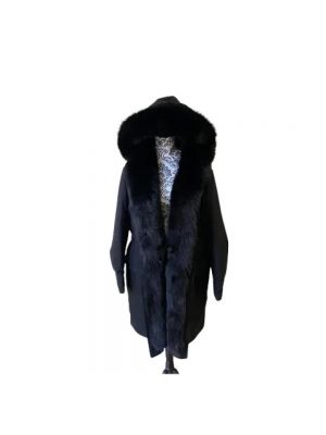 Manteau de fourrure Moncler Pre-owned noir