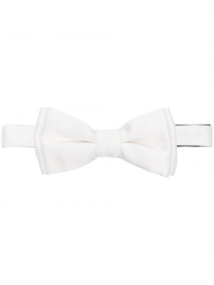 Hedvábná kravata s mašlí Paul Smith bílá