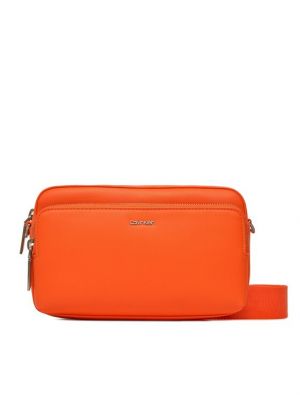 Taška přes rameno Calvin Klein oranžová