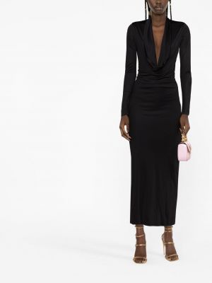 Midi suknele Versace juoda