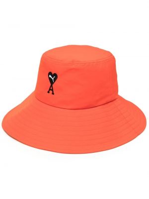 Cappello ricamato Puma arancione