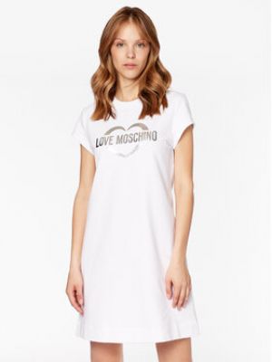 Bavlněné šaty Love Moschino
